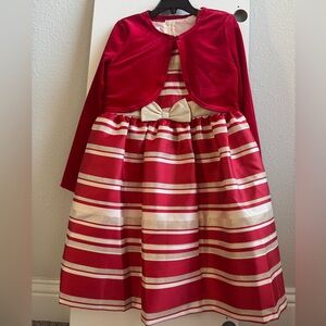 Bonnie Jean Girls Striped Dress Shrug Outfit 2PC Set